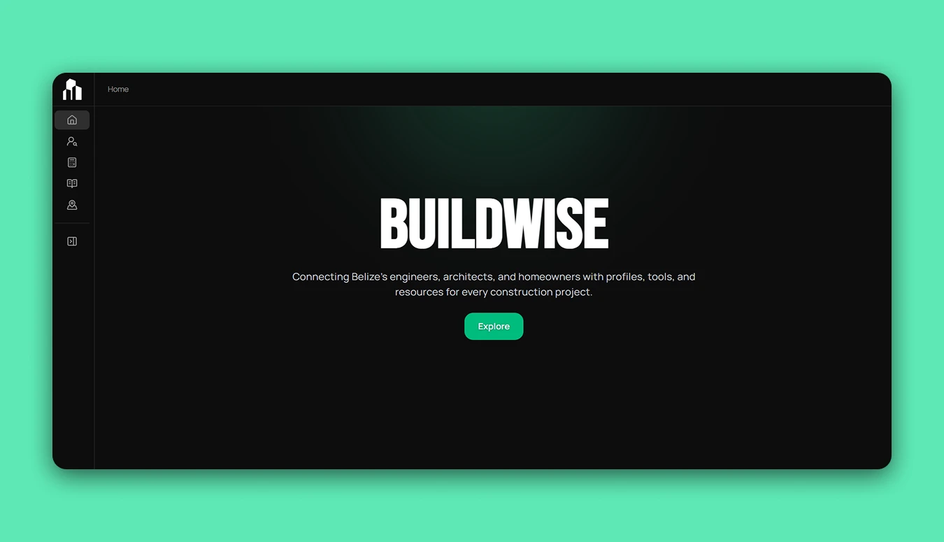 Screenshot of BuildWise Platform